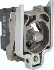 Schneider Electric - 110-120 VAC at 50/60 Hz Blue Lens LED Indicating Light - Screw Connector, Electromagnetic Field Resistant, Electrostatic Discharge Resistant, Shock Resistant, Vibration Resistant - Eagle Tool & Supply