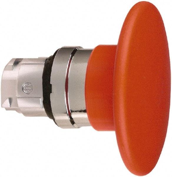 Schneider Electric - 22mm Mount Hole, Extended Mushroom Head, Pushbutton Switch Only - Round, Red Pushbutton, Nonilluminated, Momentary (MO) - Eagle Tool & Supply