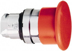 Schneider Electric - 22mm Mount Hole, Extended Mushroom Head, Pushbutton Switch Only - Round, Red Pushbutton, Nonilluminated, Momentary (MO) - Eagle Tool & Supply