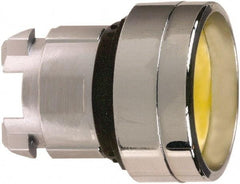 Schneider Electric - 22mm Mount Hole, Recessed, Pushbutton Switch Only - Round, Yellow Pushbutton, Nonilluminated, Momentary (MO) - Eagle Tool & Supply