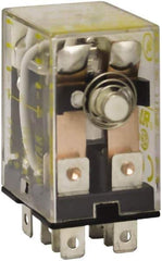 Square D - 1/2 hp at 240 Volt & 1/3 hp at 120 Volt, Electromechanical Plug-in General Purpose Relay - 10 Amp at 240 VAC, DPDT, 120 VAC at 50/60 Hz - Eagle Tool & Supply