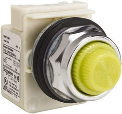 Schneider Electric - 120 VAC Yellow Lens Indicating Light - Screw Clamp Connector - Eagle Tool & Supply