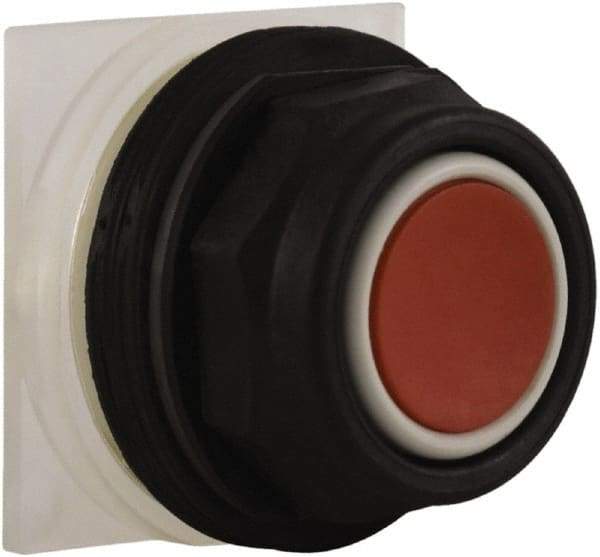 Schneider Electric - 30mm Mount Hole, Extended Straight, Pushbutton Switch Only - Red Pushbutton, Momentary (MO) - Eagle Tool & Supply