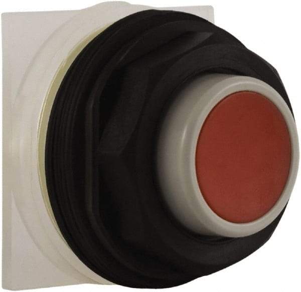 Schneider Electric - 30mm Mount Hole, Extended Straight, Pushbutton Switch Only - Red Pushbutton, Momentary (MO) - Eagle Tool & Supply