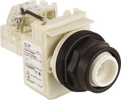 Schneider Electric - 110 VAC at 50/60 Hz via Transformer, 120 VAC at 50/60 Hz via Transformer Press-to-Test Indicating Light - Round Lens, Screw Clamp Connector, Corrosion Resistant, Dust Resistant, Oil Resistant - Eagle Tool & Supply