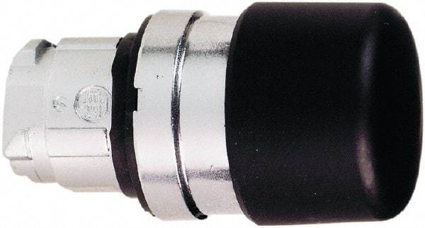 Schneider Electric - 22mm Mount Hole, Extended Mushroom Head, Pushbutton Switch Only - Round, Black Pushbutton, Nonilluminated, Momentary (MO) - Eagle Tool & Supply