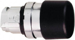 Schneider Electric - 22mm Mount Hole, Extended Mushroom Head, Pushbutton Switch Only - Round, Black Pushbutton, Nonilluminated, Momentary (MO) - Eagle Tool & Supply