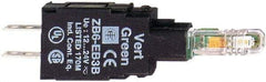 Schneider Electric - 12-24 VAC Red Lens LED Indicating Light - Quick Connect Connector, Shock Resistant, Vibration Resistant - Eagle Tool & Supply