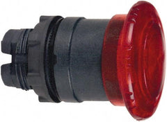 Schneider Electric - 22mm Mount Hole, Extended Mushroom Head, Pushbutton Switch Only - Round, Red Pushbutton, Illuminated, Maintained (MA) - Eagle Tool & Supply