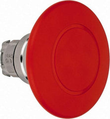 Schneider Electric - Extended Mushroom Head, Pushbutton Switch Only - Round, Red Pushbutton, Nonilluminated, Trigger Action, On-Off - Eagle Tool & Supply