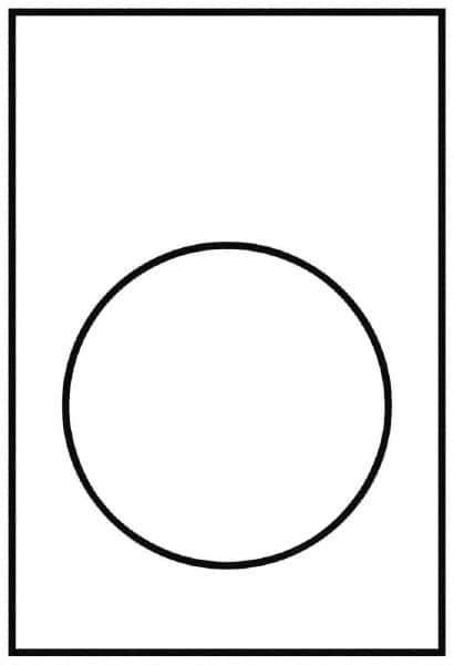 Schneider Electric - Rectangular, PVC Legend Plate - Blank - Yellow and White Background, 22mm Hole Diameter, 30mm Wide x 40mm High - Eagle Tool & Supply