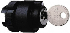 Schneider Electric - 22mm Mount Hole, 2 Position, Key Operated, Selector Switch Only - Black, Maintained (MA), Shock and Vibration Resistant - Eagle Tool & Supply