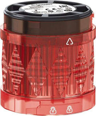 Schneider Electric - LED Lamp, Red, Steady, Stackable Tower Light Module - 24 VAC/VDC, 40 Milliamp, IP65 Ingress Rating, Base Mount - Eagle Tool & Supply