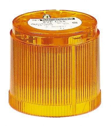 Schneider Electric - 120 VAC, Flash Discharge Tube, Orange, Flashing Light - 70mm Diameter, 2.05 Inch High, IP40, IP42 Ingress Rating, Base Mount - Eagle Tool & Supply