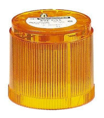 Schneider Electric - LED Lamp, Orange, Steady, Stackable Tower Light Module - 24 VAC/VDC, 0.63 Amp, IP40, IP42 Ingress Rating, Base Mount - Eagle Tool & Supply