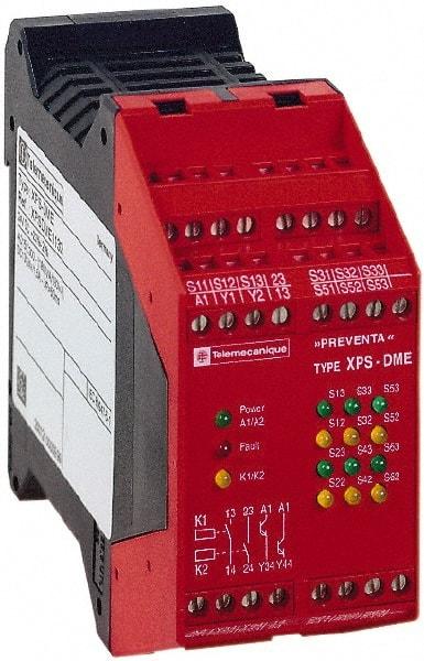 Schneider Electric - 24 VDC, Electromechanical & Solid State Screw Clamp General Purpose Relay - 6 Amp at 28 VDC, 45mm Wide x 99mm High x 114mm Deep - Eagle Tool & Supply