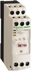 Schneider Electric - 300 hr Delay, Single Range 2CO Time Delay Relay - 8 Contact Amp, 110 to 240 VAC, 24 VAC, 24 VDC, 42 to 48 VAC & 42 to 48 VDC - Eagle Tool & Supply