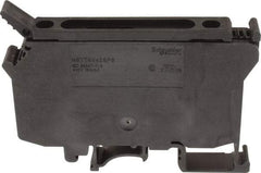 Schneider Electric - 1 Pole, 500 Volt, 10 Amp, -40 to 266°F, DIN Rail Mount, Polyamide Fused Terminal Block - 3 Contacts, 26 to 8 AWG Compatibility, 60-1/2mm High - Eagle Tool & Supply