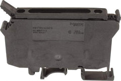 Schneider Electric - 1 Pole, 500 Volt, 10 Amp, -40 to 266°F, DIN Rail Mount, Polyamide Fused Terminal Block - 3 Contacts, 1/2 to 16mm Compatibility, 60-1/2mm High - Eagle Tool & Supply