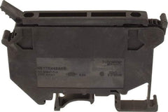 Schneider Electric - 1 Pole, 500 Volt, 6.3 Amp, -40 to 266°F, DIN Rail Mount, Polyamide Fused Terminal Block - 3 Contacts, 26 to 10 AWG Compatibility, 56-1/2mm High - Eagle Tool & Supply