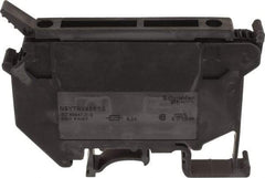 Schneider Electric - 1 Pole, 500 Volt, 6.3 Amp, -40 to 266°F, DIN Rail Mount, Polyamide Fused Terminal Block - 3 Contacts, 26 to 10 AWG Compatibility, 56-1/2mm High - Eagle Tool & Supply