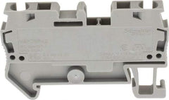 Schneider Electric - 1 Pole, 800 Volt, 32 Amp, -40 to 266°F, DIN Rail Mount, Polyamide Passthrough Terminal Block - 2 Contacts, 28 to 10 AWG Compatibility, 36-1/2mm High - Eagle Tool & Supply