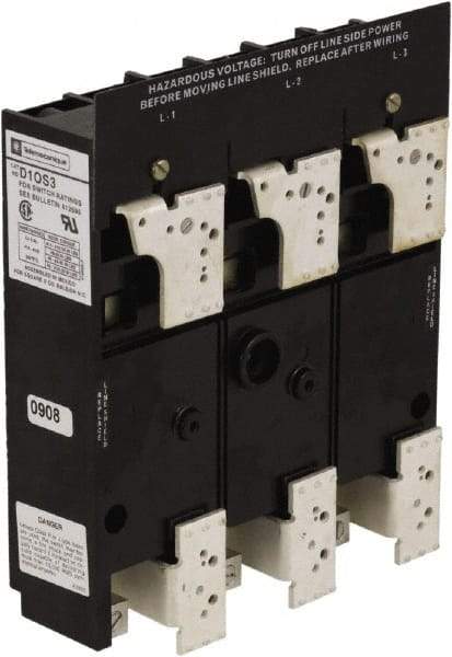 Square D - 1 & 3 Phase, 600VAC, 1 Pole, 3, Open Nonfused Cam & Disconnect Switch - 1 Wire - Eagle Tool & Supply