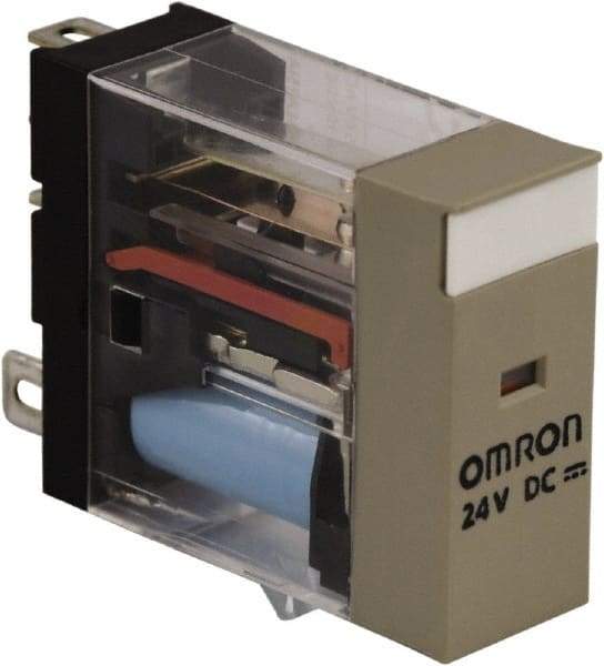 Schneider Electric - Electromechanical Plug-in General Purpose Relay - 10 Amp at 24 VDC, SPDT, 24 VDC - Eagle Tool & Supply