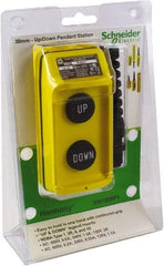 Schneider Electric - 2 Operator, Pushbutton Pendant Control Station - Up-Down (Legend) - Eagle Tool & Supply