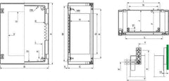 Schneider Electric - Polyester Standard Enclosure Hinge Cover - NEMA 13, 4X, 430mm Wide x 530 mm High x 200mm Deep, Impact Resistant - Eagle Tool & Supply