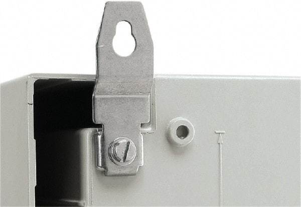 Schneider Electric - Electrical Enclosure Stainless Steel Wall Mount Lug - For Use with PLM3025-108 Wall Mounting Enclosure, RoHS Compliant, Includes Mounting Hardware - Eagle Tool & Supply