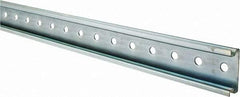 Schneider Electric - 2m Long x 0.6 Inch Wide x 1-1/2 Inch High x Steel DIN Rail - 0.04 Inch Thick - Eagle Tool & Supply