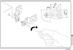 Schneider Electric - Electrical Enclosure Steel Wall Mount Lug - For Use with CRNG Wall Mounting Steel Enclosure/S3D Wall Mounting Steel Enclosure, RoHS Compliant, Includes Mounting Screw & Pre-Mounted Sealing Gasket - Eagle Tool & Supply