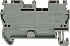 Schneider Electric - 1 Pole, 800 Volt, 24 Amp, -40 to 266°F, DIN Rail Mount, Polyamide Passthrough Terminal Block - 2 Contacts, 28 to 12 AWG Compatibility, 36-1/2mm High - Eagle Tool & Supply