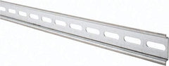Schneider Electric - 2m Long x 0.3 Inch Wide x 1.4 Inch High x Steel DIN Rail - 0.04 Inch Thick - Eagle Tool & Supply
