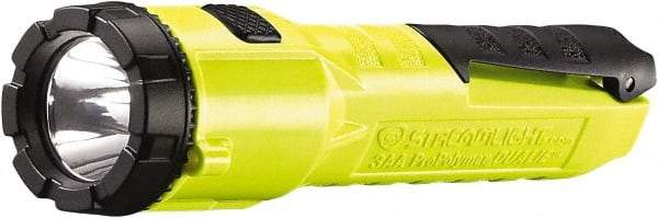 Streamlight - White LED Bulb, 140 Lumens, Industrial/Tactical Flashlight - Yellow Polycarbonate Body, 3 AA Alkaline Batteries Included - Eagle Tool & Supply
