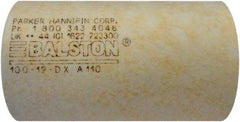 Parker - Replacement Filter Element - 0.01 µ Rating, 8" High, For Use with Parker 8206, 8208 Filter Series - Eagle Tool & Supply
