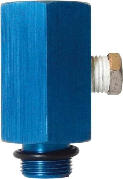 Parker - 1/2 NPT Air Compressor Vacuum Pump to Filter Adapter - 2.44" High, Use with Welch Pump Models #1400, 1405 - Eagle Tool & Supply