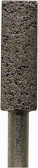 Tru-Maxx - 5/8" Head Diam x 3/8" Thickness, W179, Cylinder End, Zirconia Alumina Mounted Point - Brown, Coarse Grade, 30 Grit, 21,000 RPM - Eagle Tool & Supply