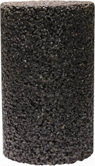 Tru-Maxx - Type 18, 1-1/2" Max Diam, 3" Head Thickness, 24 Grit Oval Cone - Zirconia Alumina, Coarse Grade, 5/8-11 Shank Thread - Eagle Tool & Supply