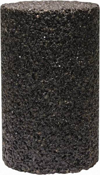 Tru-Maxx - Type 18, 1-1/2" Max Diam, 2-1/2" Head Thickness, 16 Grit Oval Cone - Zirconia Alumina, Coarse Grade, 3/8-24 Shank Thread - Eagle Tool & Supply