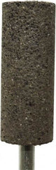Tru-Maxx - 1" Head Diam x 2" Thickness, W222, Cylinder End, Zirconia Alumina Mounted Point - Brown, Medium Grade, 36 Grit, 15,900 RPM - Eagle Tool & Supply