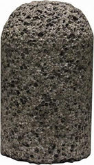 Tru-Maxx - Type 18, 1-1/2" Max Diam, 2-1/2" Head Thickness, 16 Grit Round Cone - Zirconia Alumina, Coarse Grade, 5/8-11 Shank Thread - Eagle Tool & Supply