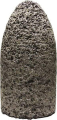 Tru-Maxx - Type 16, 1-1/2" Max Diam, 3" Head Thickness, 16 Grit Round Cone - Zirconia Alumina, Coarse Grade, 5/8-11 Shank Thread - Eagle Tool & Supply