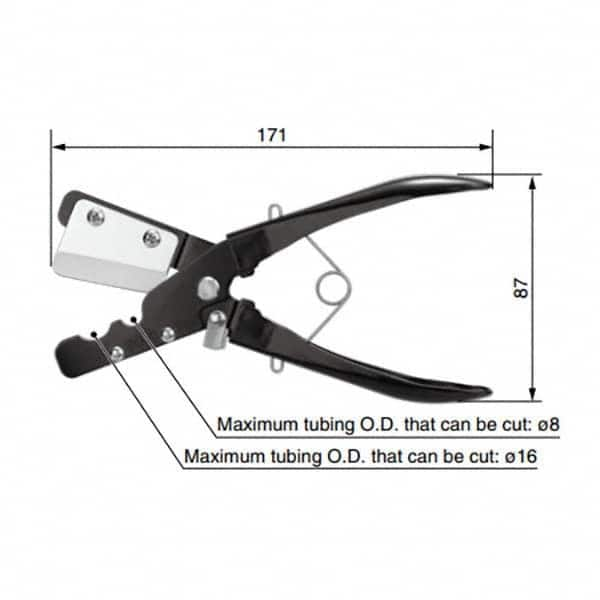 SMC PNEUMATICS - Pipe & Tube Cutters Type: Tube Cutter Maximum Pipe Capacity (mm): 16 - Eagle Tool & Supply