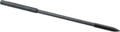 Kennametal - #8-32 UNC 2 Flute H3 Oxide Finish High Speed Steel Spiral Point Extension Tap - Plug Chamfer, 4" OAL, 2B Class of Fit - Exact Industrial Supply