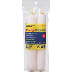 Purdy - 1/4" Nap, 6-1/2" Wide Paint Roller Cover - Smooth to Semi-Smooth Texture, Dralon - Eagle Tool & Supply