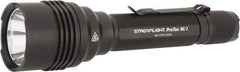 Streamlight - White LED Bulb, 1,100 Lumens, Industrial/Tactical Flashlight - Black Aluminum Body, 3 CR123A Lithium Batteries Included - Eagle Tool & Supply