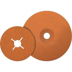 WALTER Surface Technologies - 7" Diam 7/8" Hole 120 Grit Fiber Disc - Ceramic, Series 15-X, Coolcut XX - Eagle Tool & Supply
