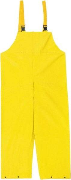 MCR Safety - Size S, Yellow, Rain, Limited Flammability Overall - Snap Ankle, Take Up Snaps Wrist - Eagle Tool & Supply